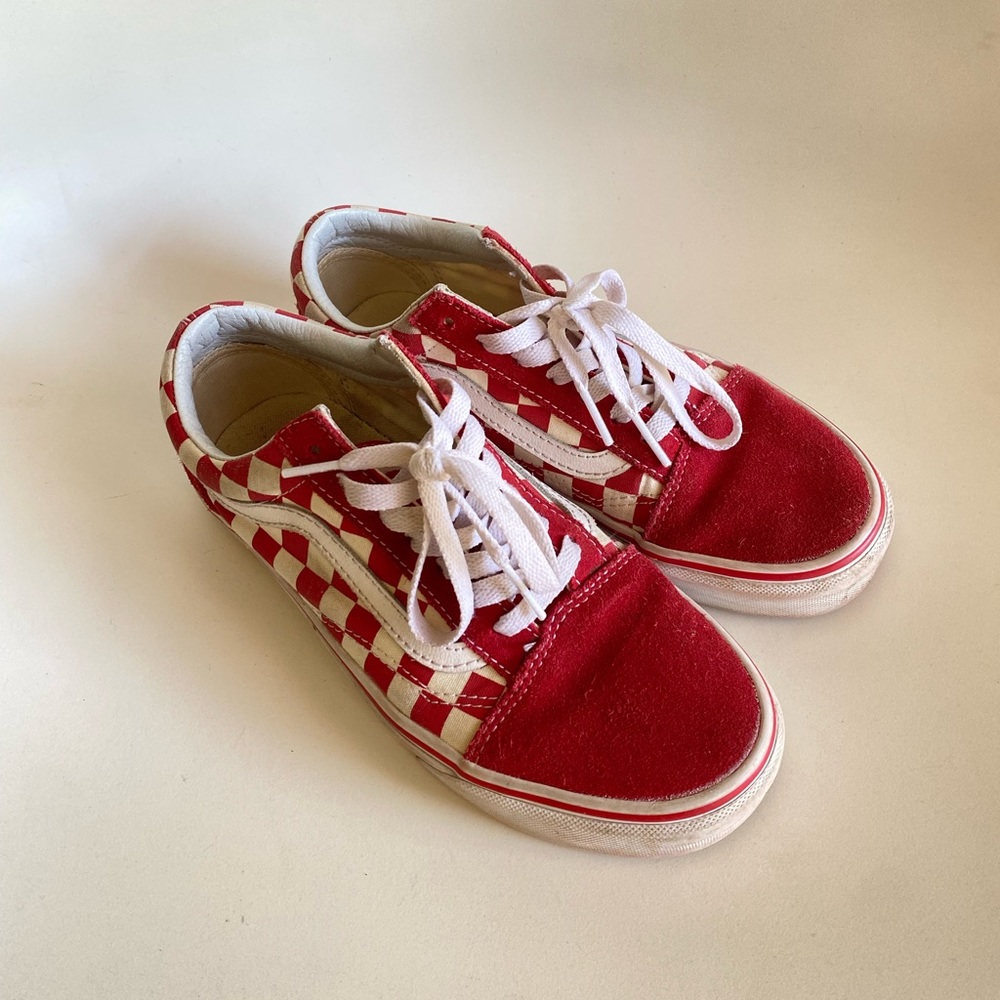 Red Checkerboard Old Skool Vans